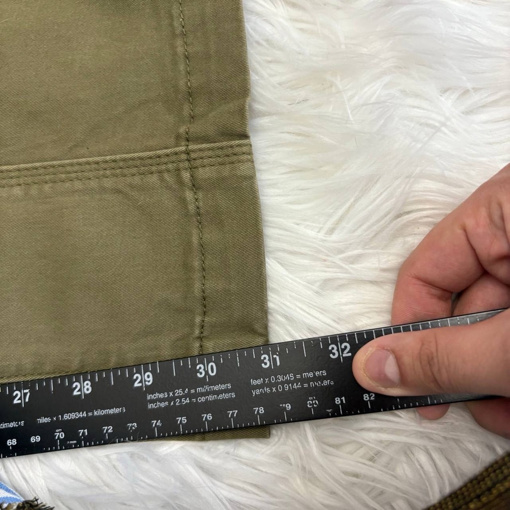 Wide Leg Utility Pants in Olive Green - Picture 8 of 12